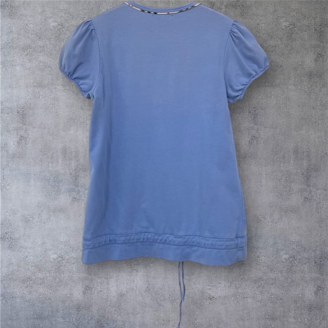 버버리 Burberry 스카이블루 U넥 캡소매 티셔츠 S 상품이미지9