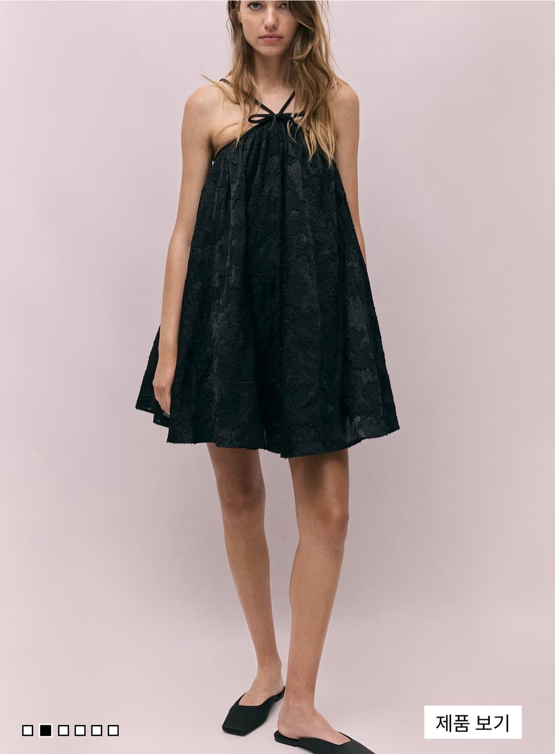 H&M 자카드 위브 스트랩 드레스 상품이미지4