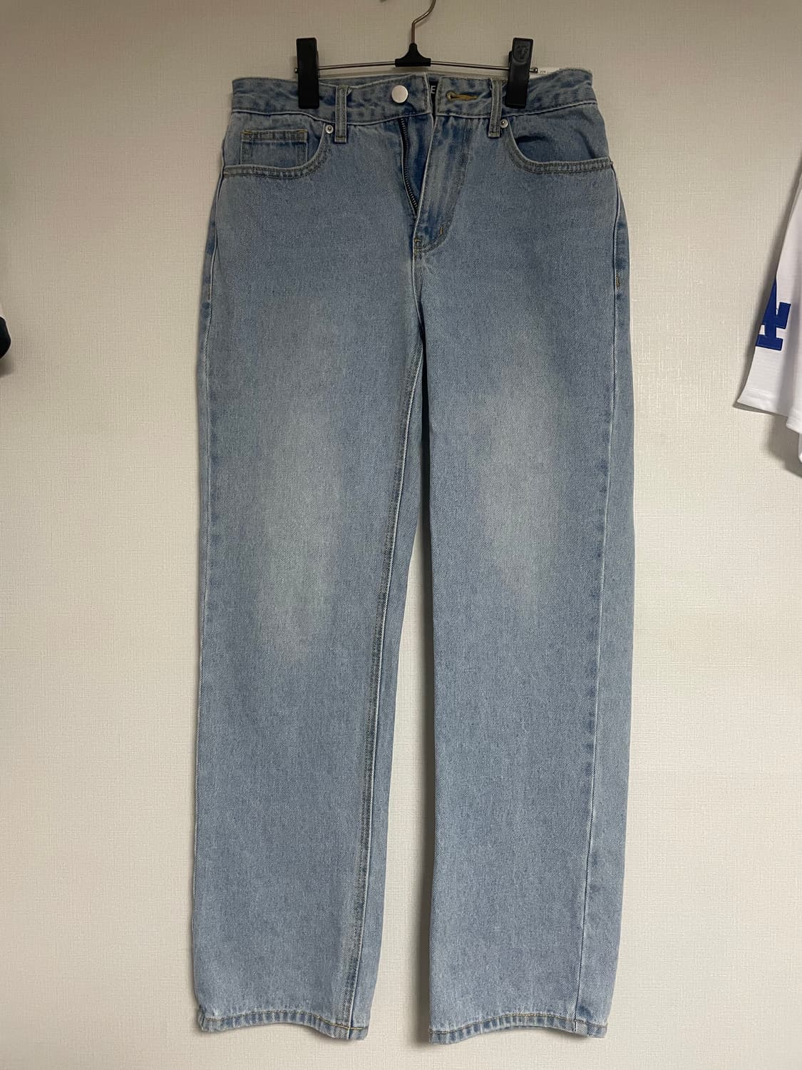 토피 와이드 데님 라이트 블루 S 상품이미지2