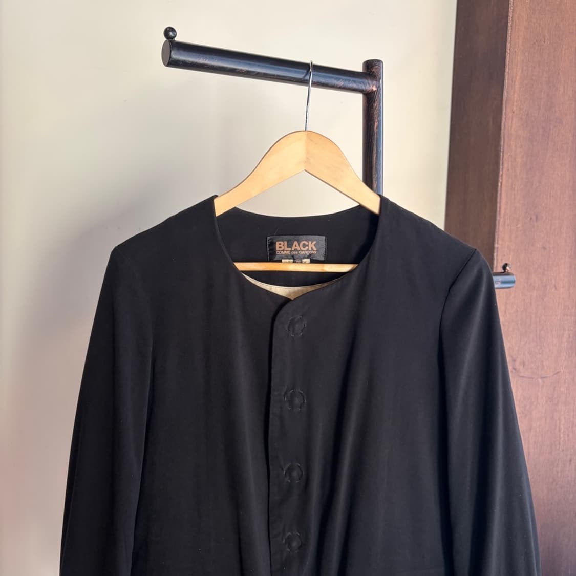 15380 - 꼼데가르송 블랙 논카라 자켓 상품이미지1