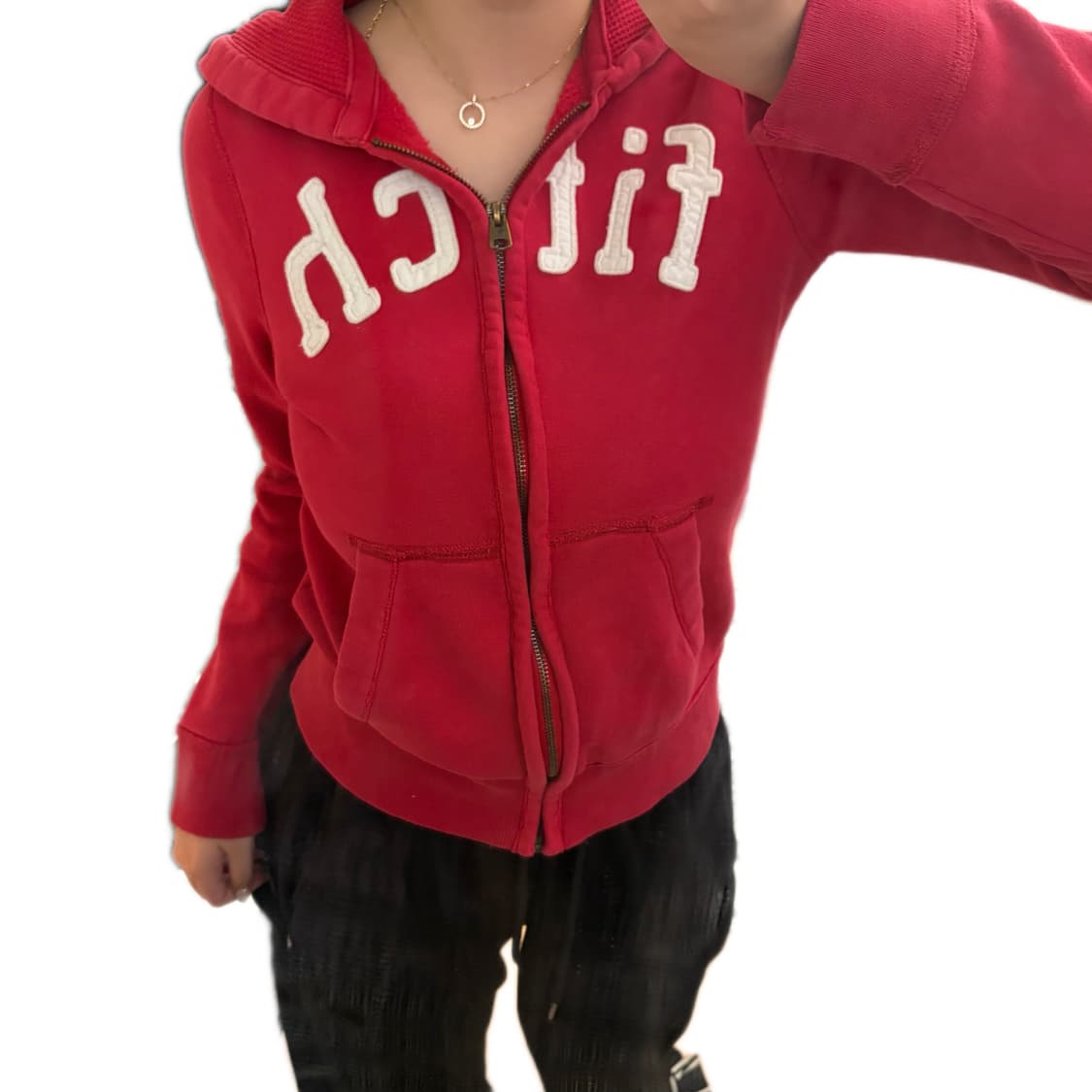 ❤️아베크롬비 fitch 레드 후드집업❤️ 상품이미지1