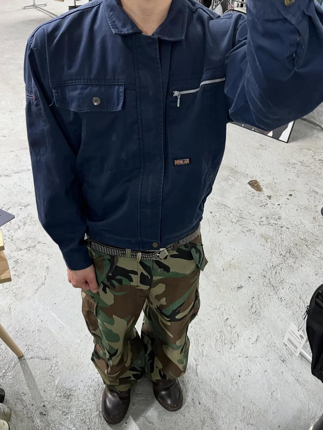 Bull Works fadede work jacket 상품이미지1