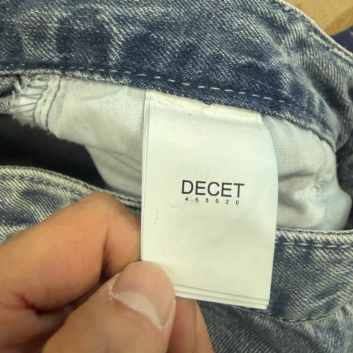 (M)데케트 DECET 와이드 부츠컷 데님팬츠 상품이미지5