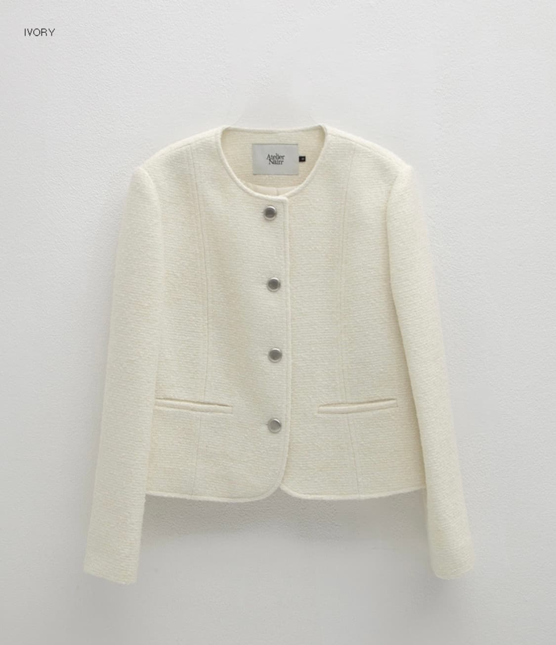 Atelier Nain SPRING BOUCLE SET-UP JACKET 상품이미지4