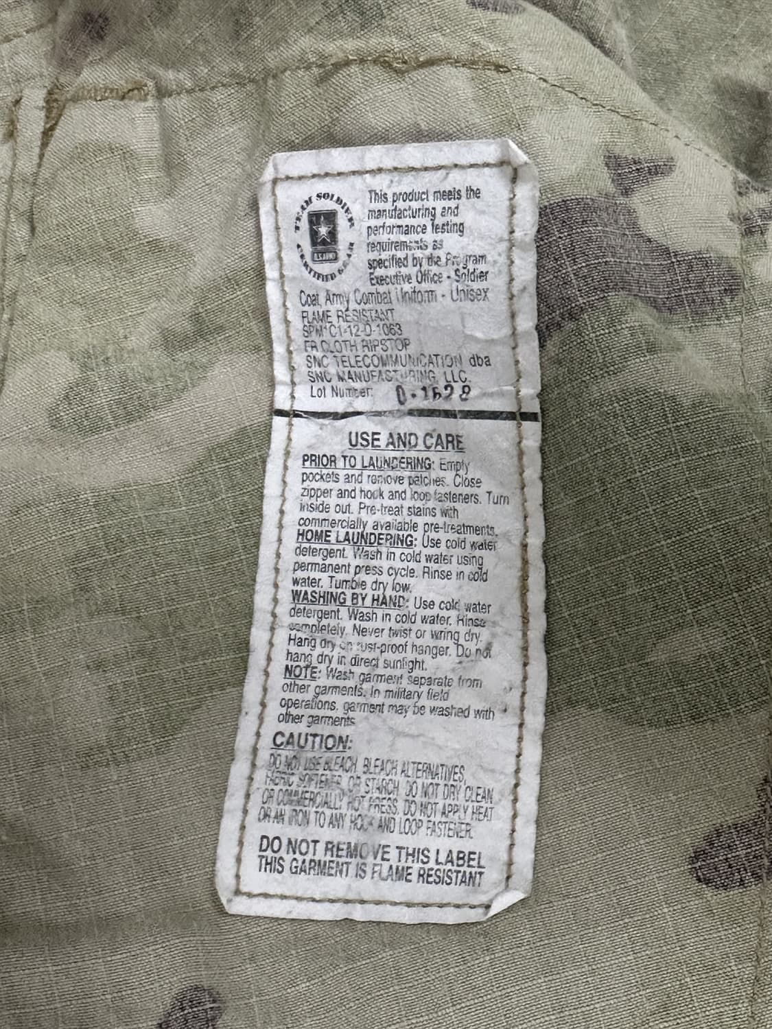 미군 OCP 멀티캠 전투복 상의 (L/XL) (XL) (만원샵) 상품이미지9