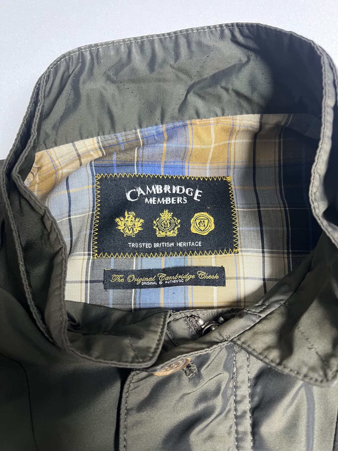 캠브리지 멤버스 올리브 왁스 코튼 헌팅 자켓 L 상품이미지3