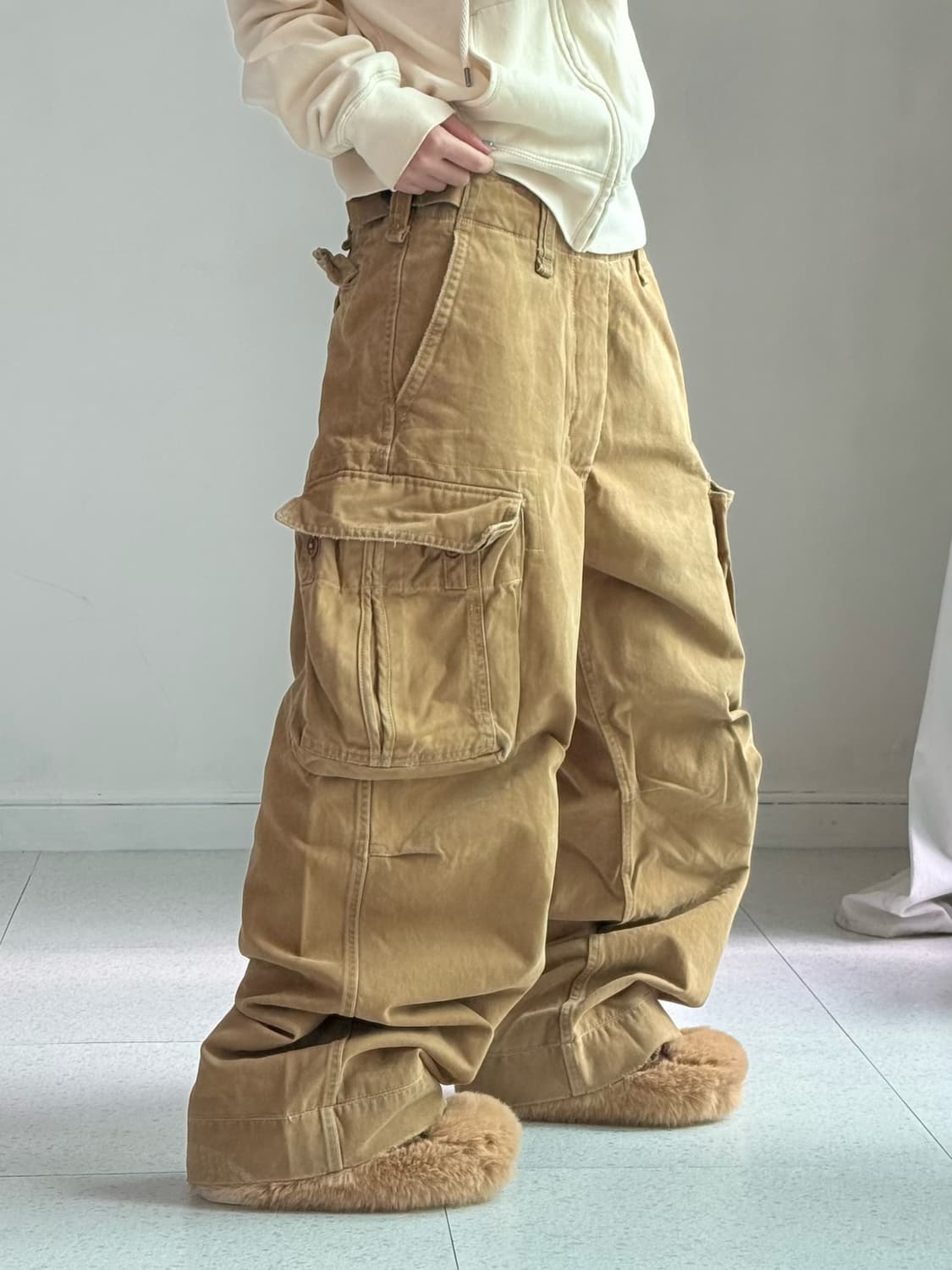 아베크롬비 베이지 카고팬츠 상품이미지2