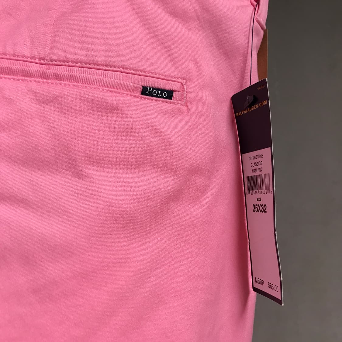폴로 랄프로렌 치노 팬츠 핑크 새상품 35/32 상품이미지5