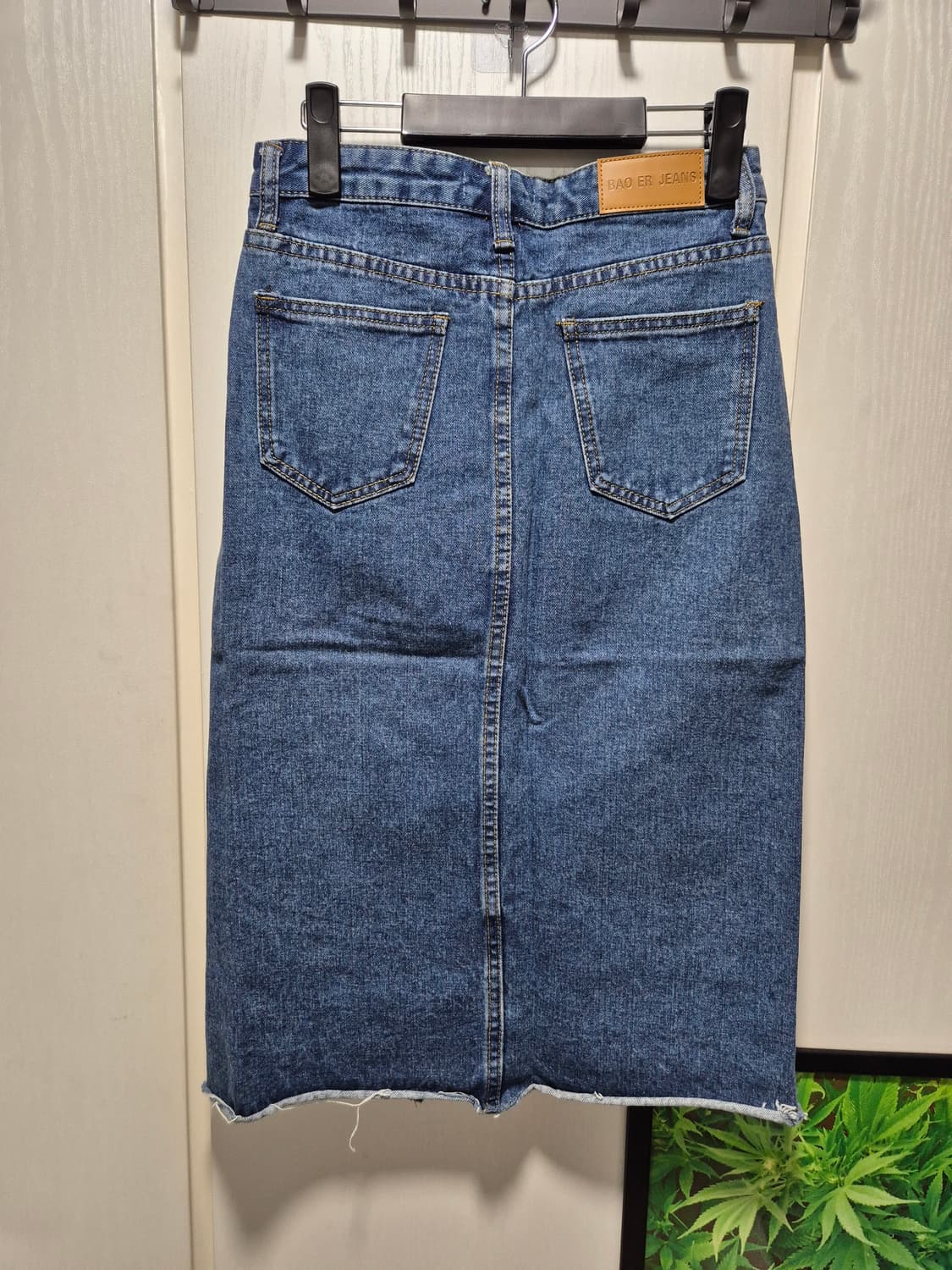 (새상품)VTG 데님 스커트 앞절개 사이즈 중청 상품이미지10