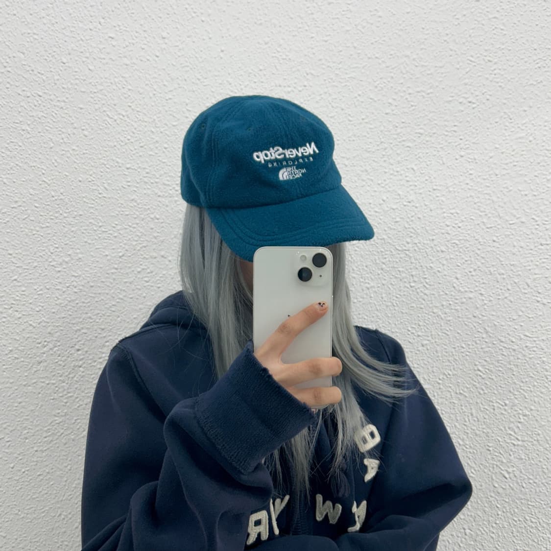 노스페이스 윈터 블루 볼캡 상품이미지1