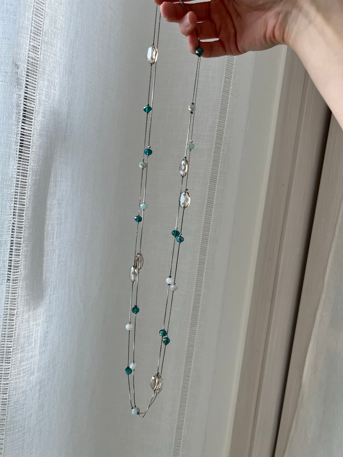 일본산 크리스탈 비즈 목걸이 상품이미지2