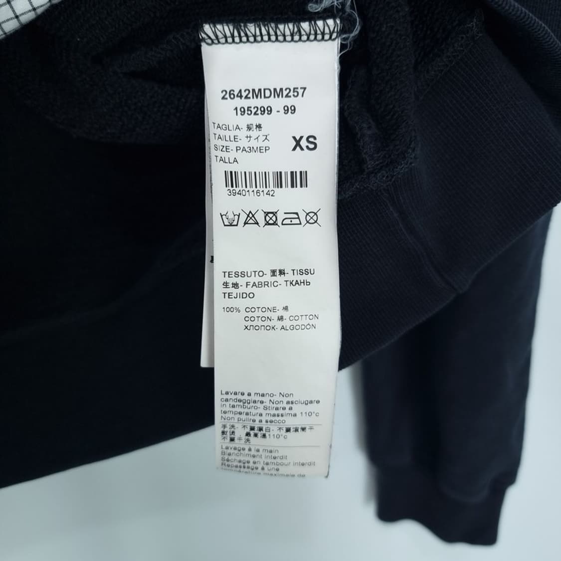 [MSGM 엠에스지엠] 빅로고 프린팅 오버핏 맨투맨 네이비 P01361 상품이미지7