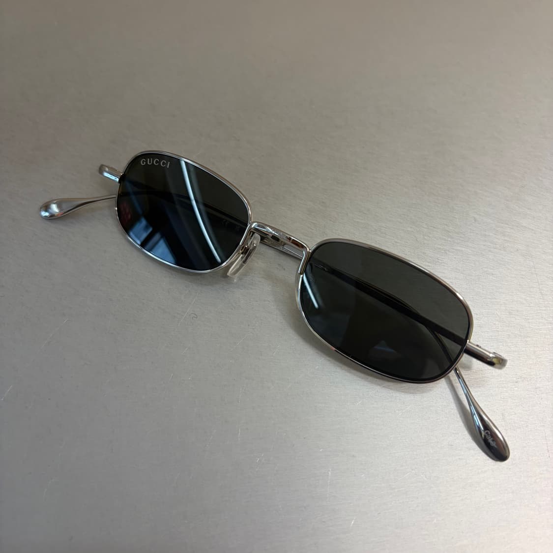 구찌 GG 1648/S 008 실버 메탈 오벌 선글라스 상품이미지1