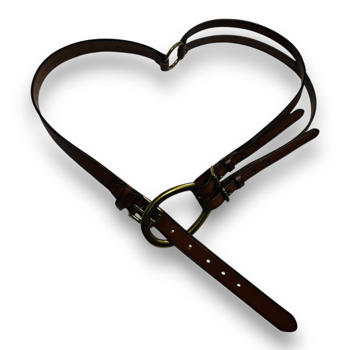 폴로 랄프로렌 트라이 더블 스트랩 O링 레더 벨트 상품이미지1