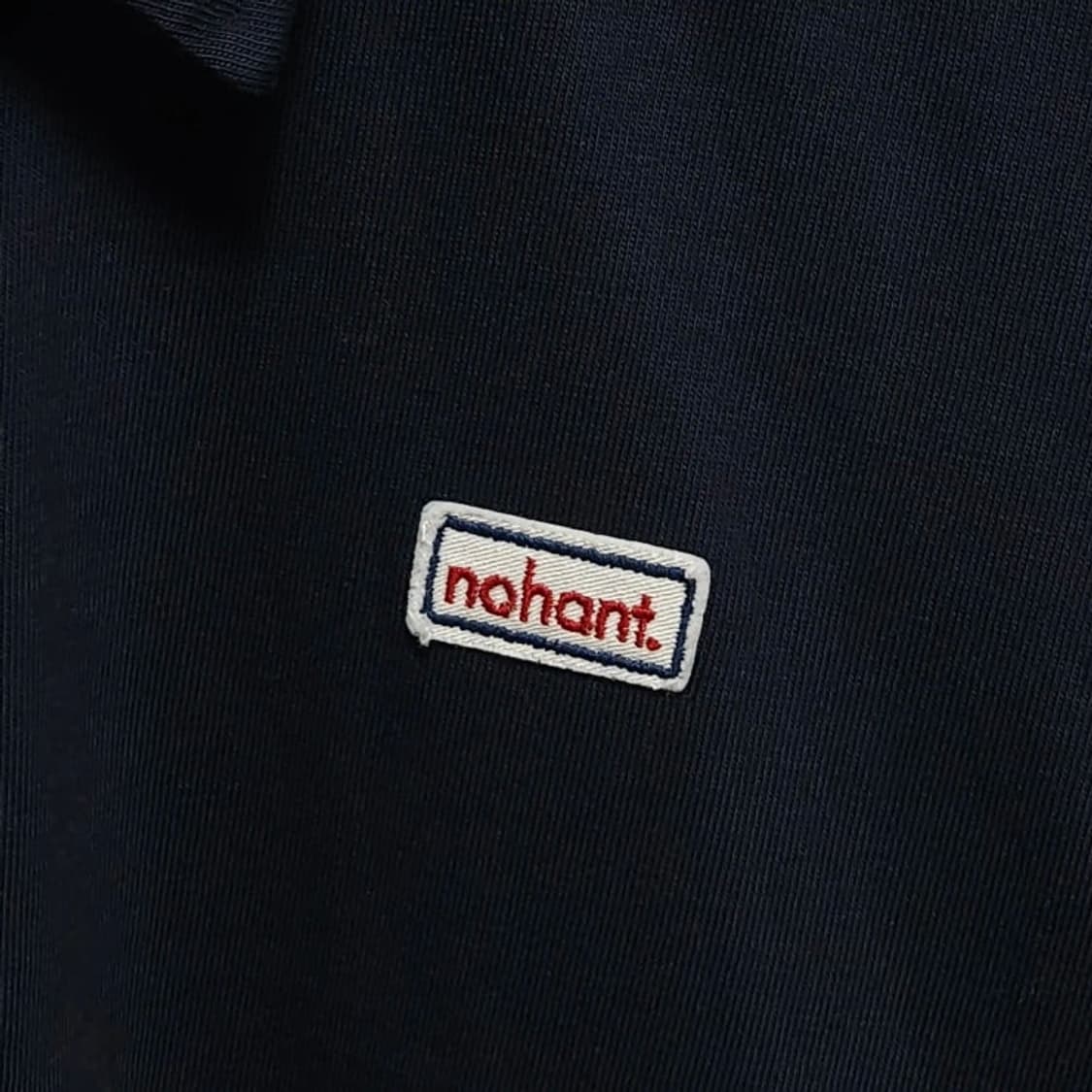 NOHANT 노앙 워시드 네이비 오버핏 카라 반팔 티셔츠 L 상품이미지4