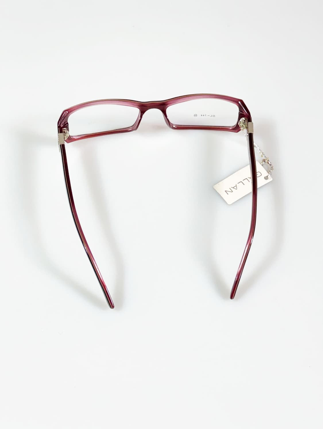 GALLAN 블랙 투톤 스퀘어 뿔테 프레임 빈티지 안경 상품이미지5