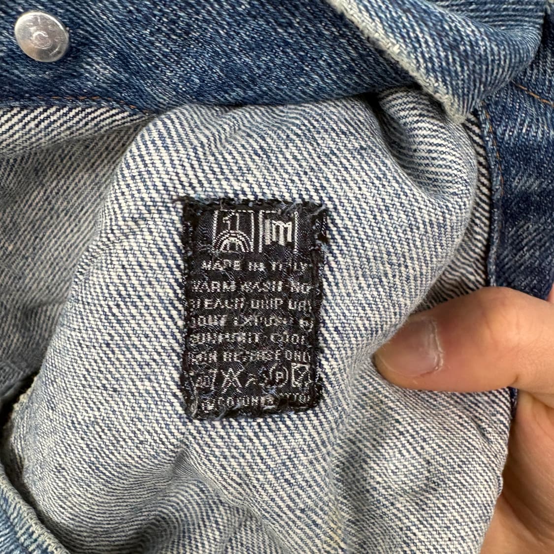 발렌티노 빈티지 청바지 데님 자켓 남성XL 상품이미지6