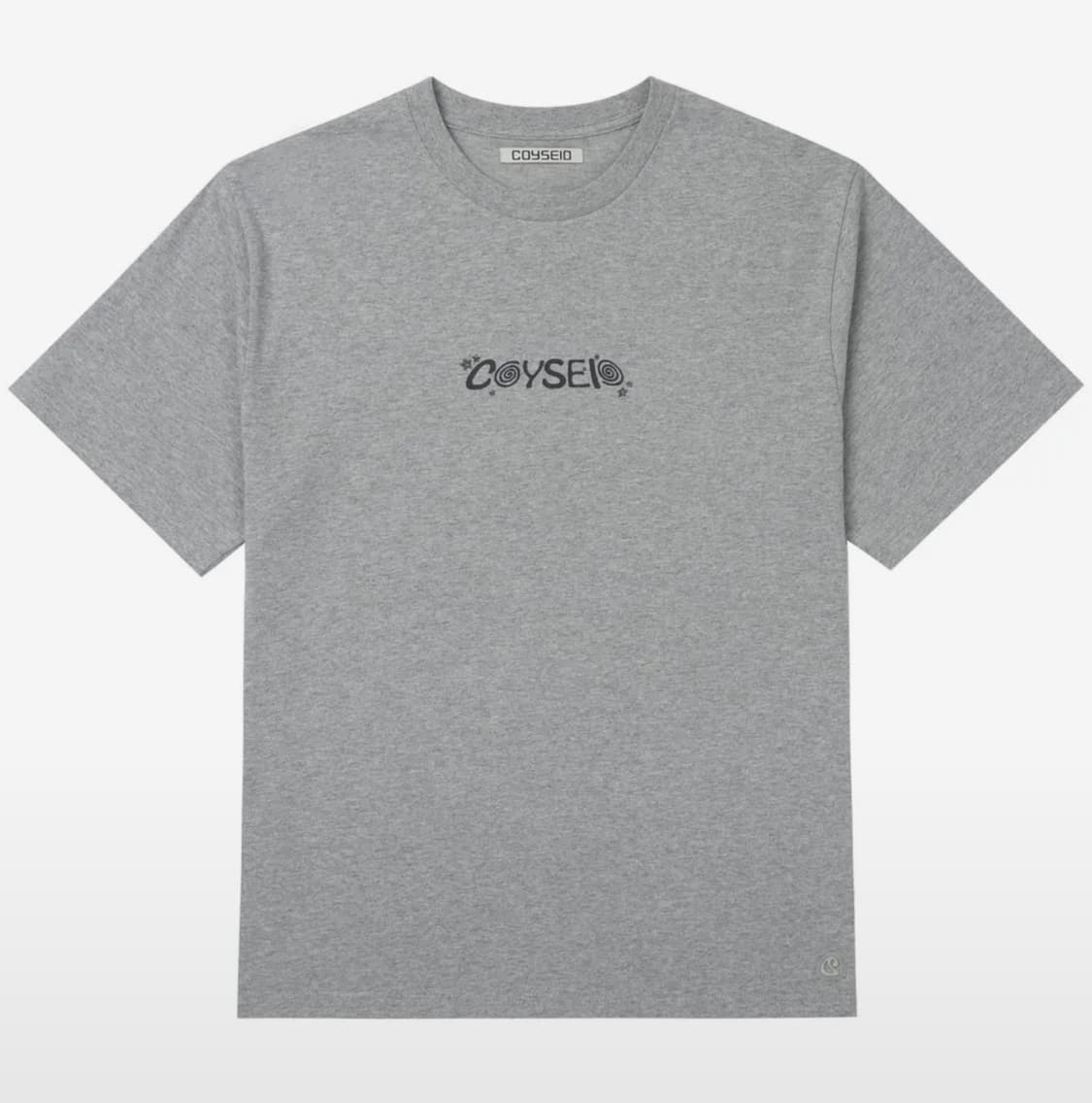 코이세이오 리틀 스타 레귤러 티셔츠 - 멜란지그레이 상품이미지1