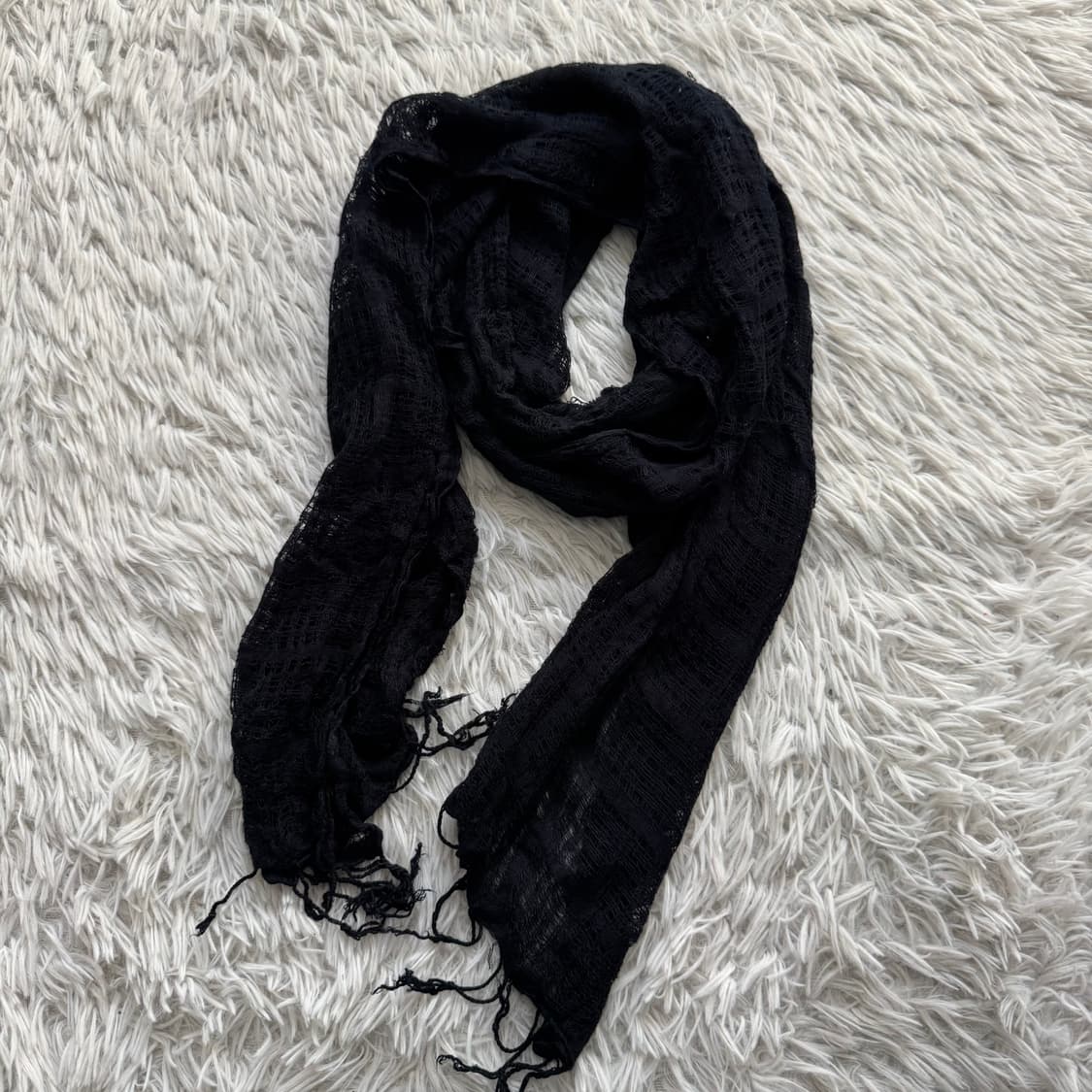 일본빈티지 y2k 목도리 스카프 노드 레이어드 머플러 free 상품이미지3