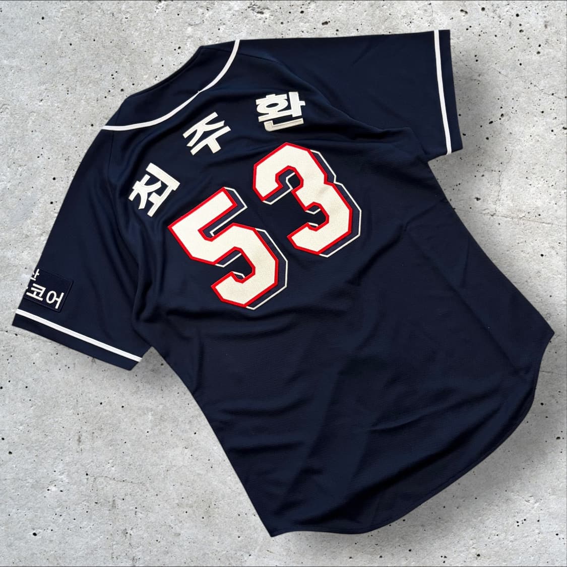 [100] FILA 두산베어스 최주환 야구 유니폼 반팔 53 C981 상품이미지2