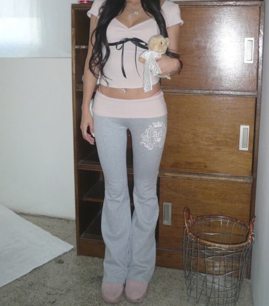 엔젤넘버555 폴디드 부츠컷 팬츠 상품이미지1