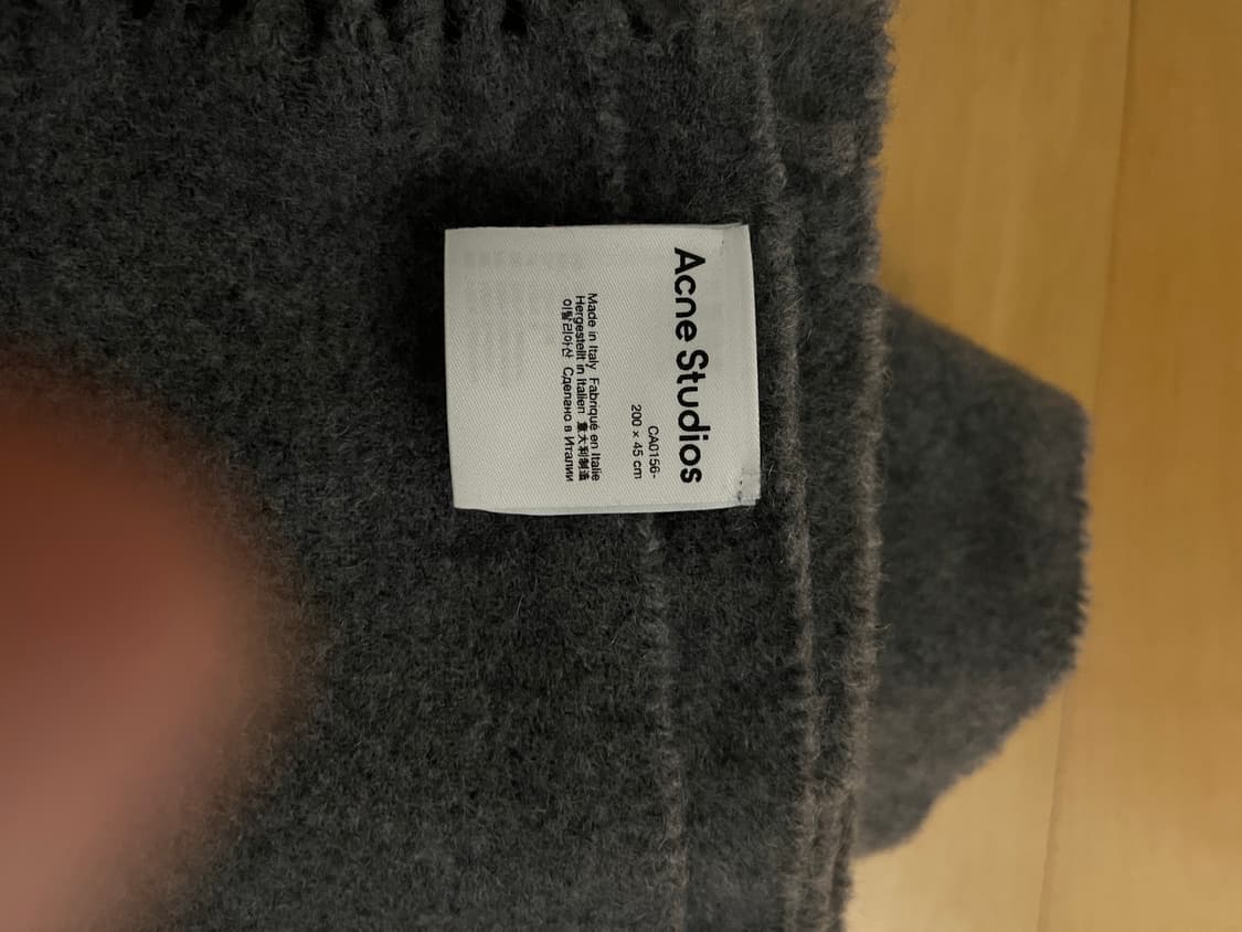 아크네 캐시미어 머플러 그레이 상품이미지2