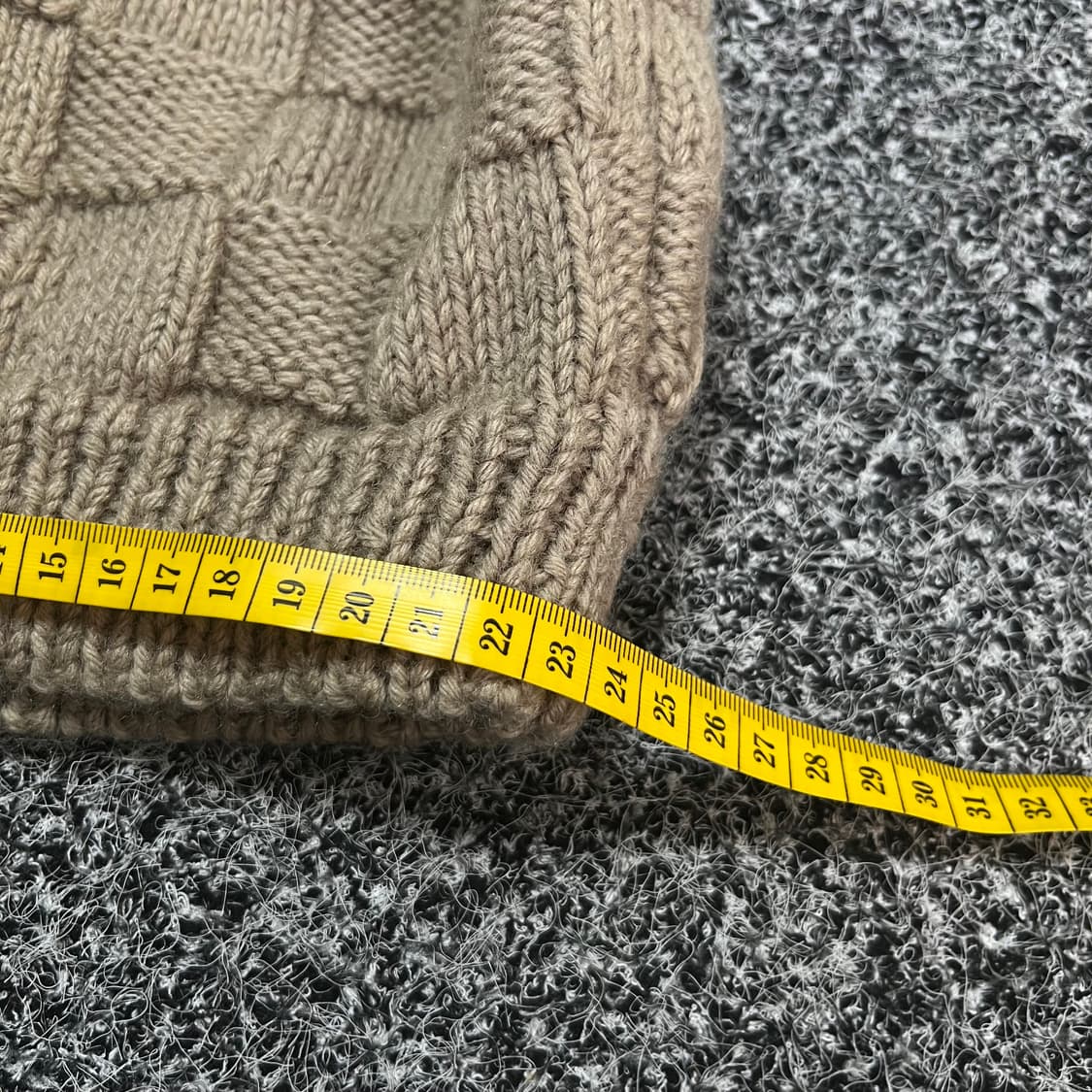 니트 오픈 비니 모자 베이지 상품이미지3