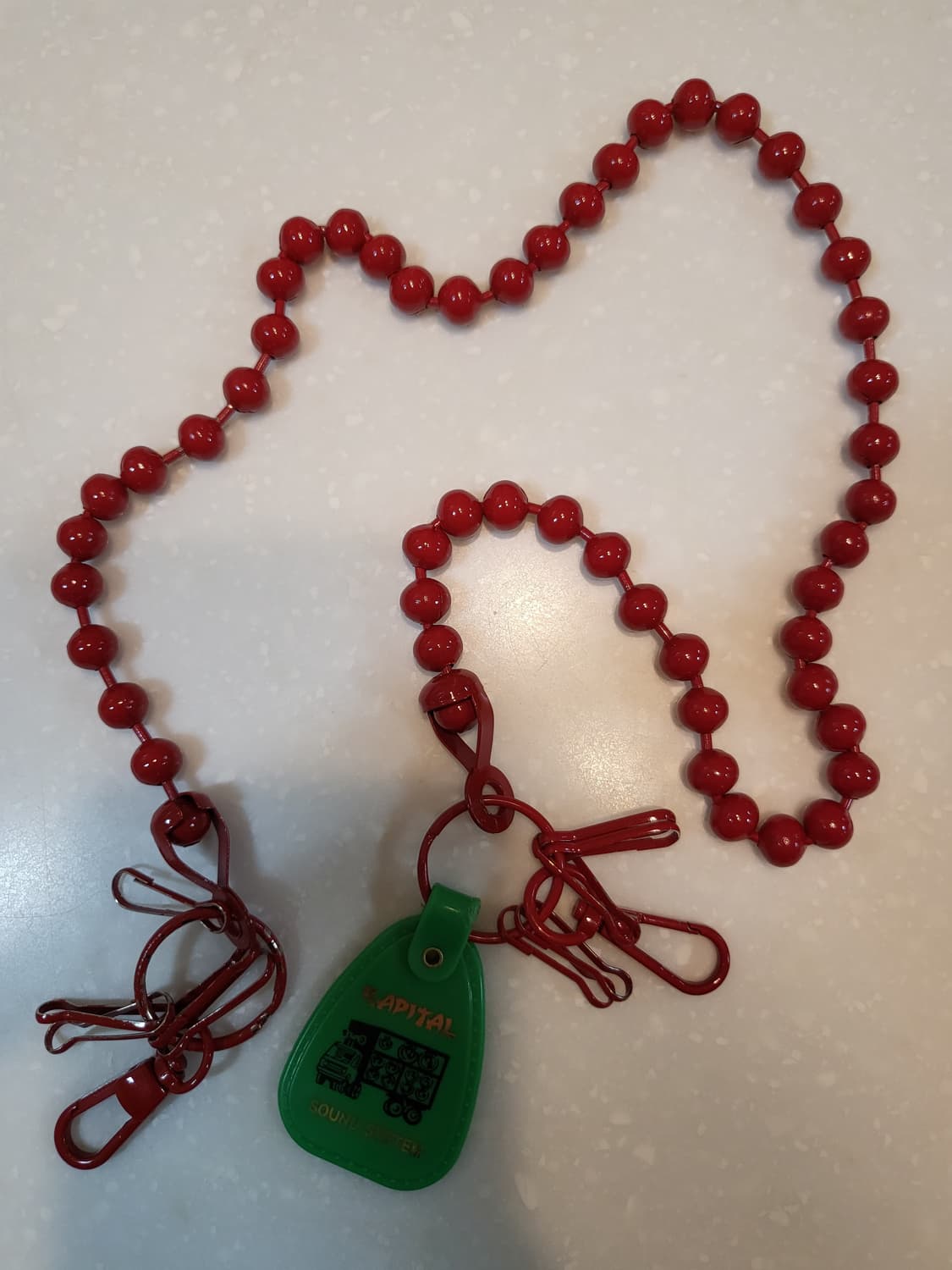 캐피탈 볼 체인 레드컬러 상품이미지1