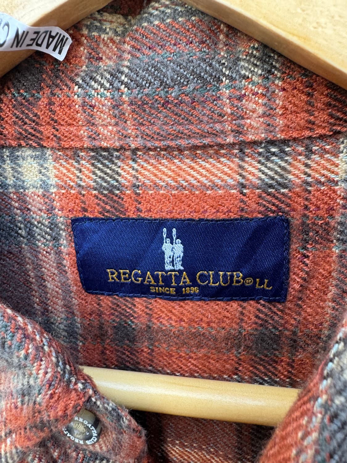 일본 빈티지 체크 플란넬 셔츠 L 상품이미지4