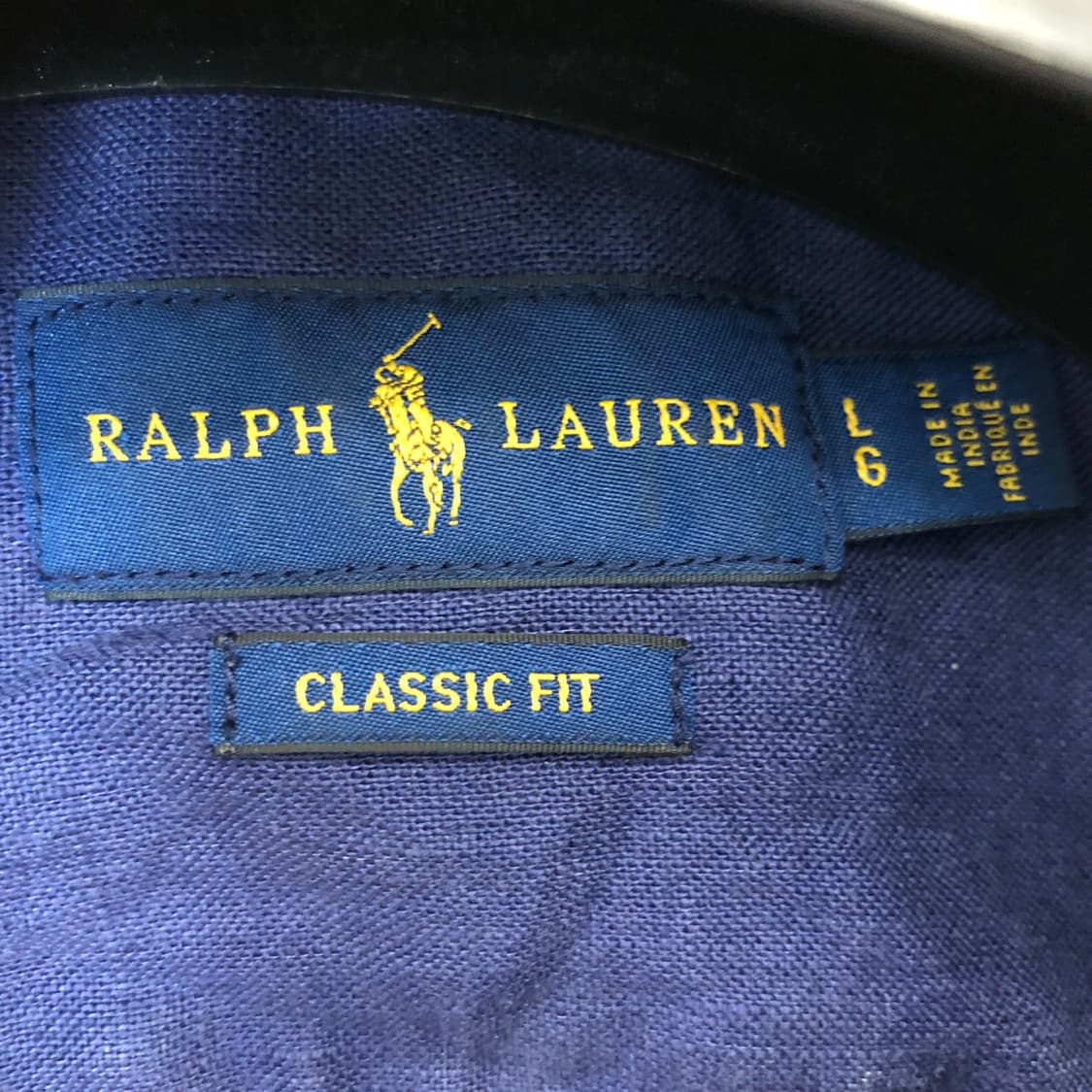 폴로 랄프로렌 화이트포니 린넨셔츠 L 클래식핏 상품이미지5