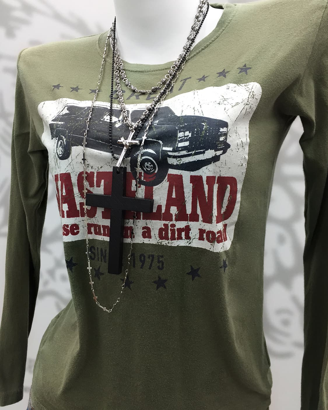 Y2K grunge printing long sleeves 상품이미지3
