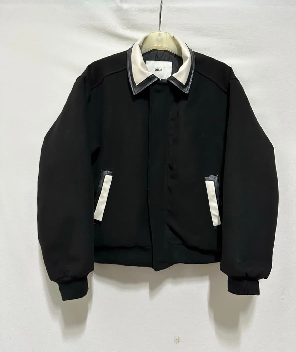 배색 바시티 자켓 상품이미지6