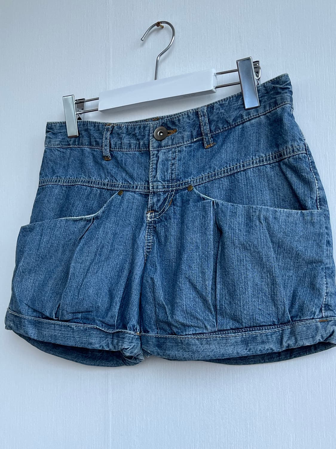 빈티지 벌룬 데님 반바지 상품이미지2