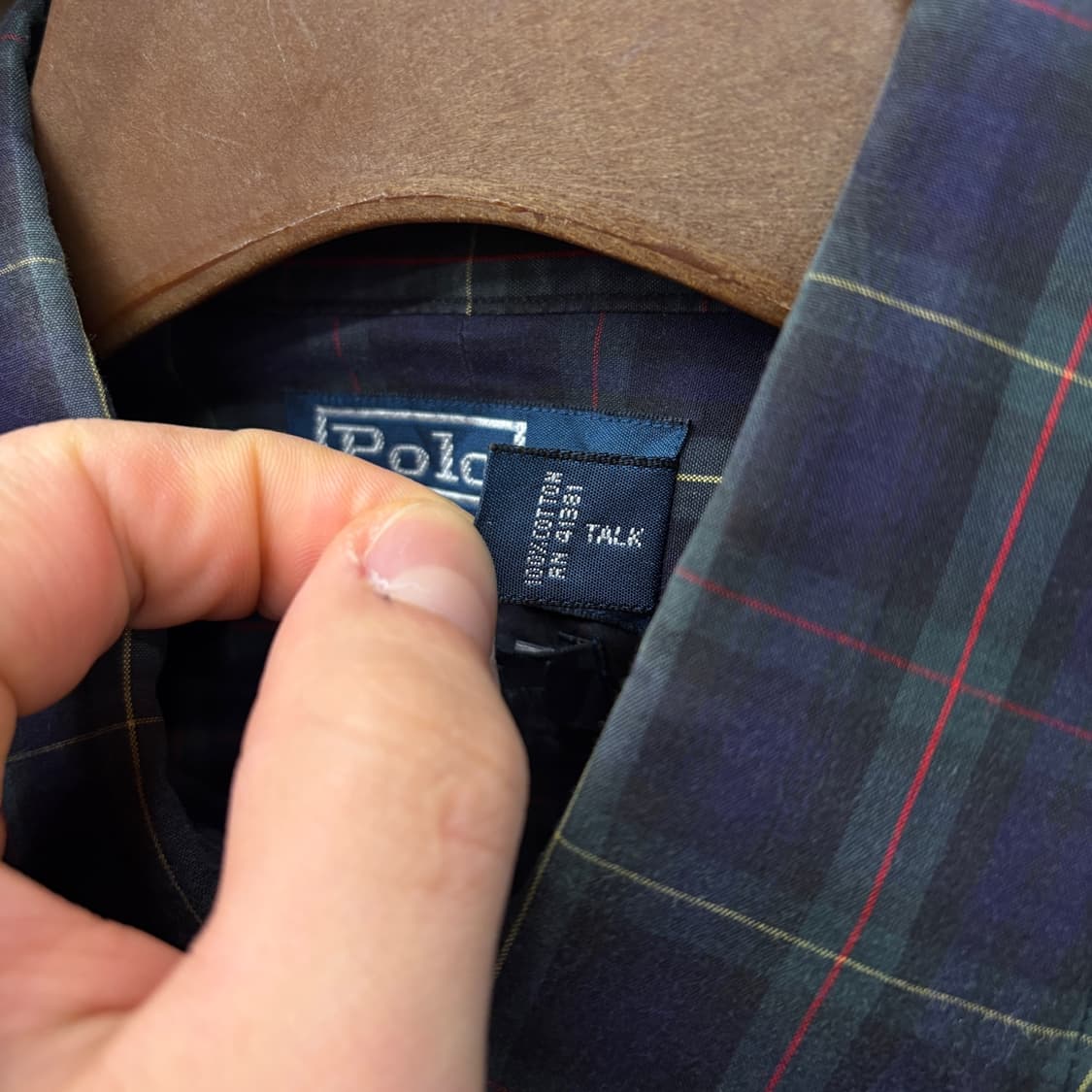 90s 폴로 랄프로렌 리젠트 클래식핏 캐주얼 원도우 체크셔츠 N334 상품이미지7