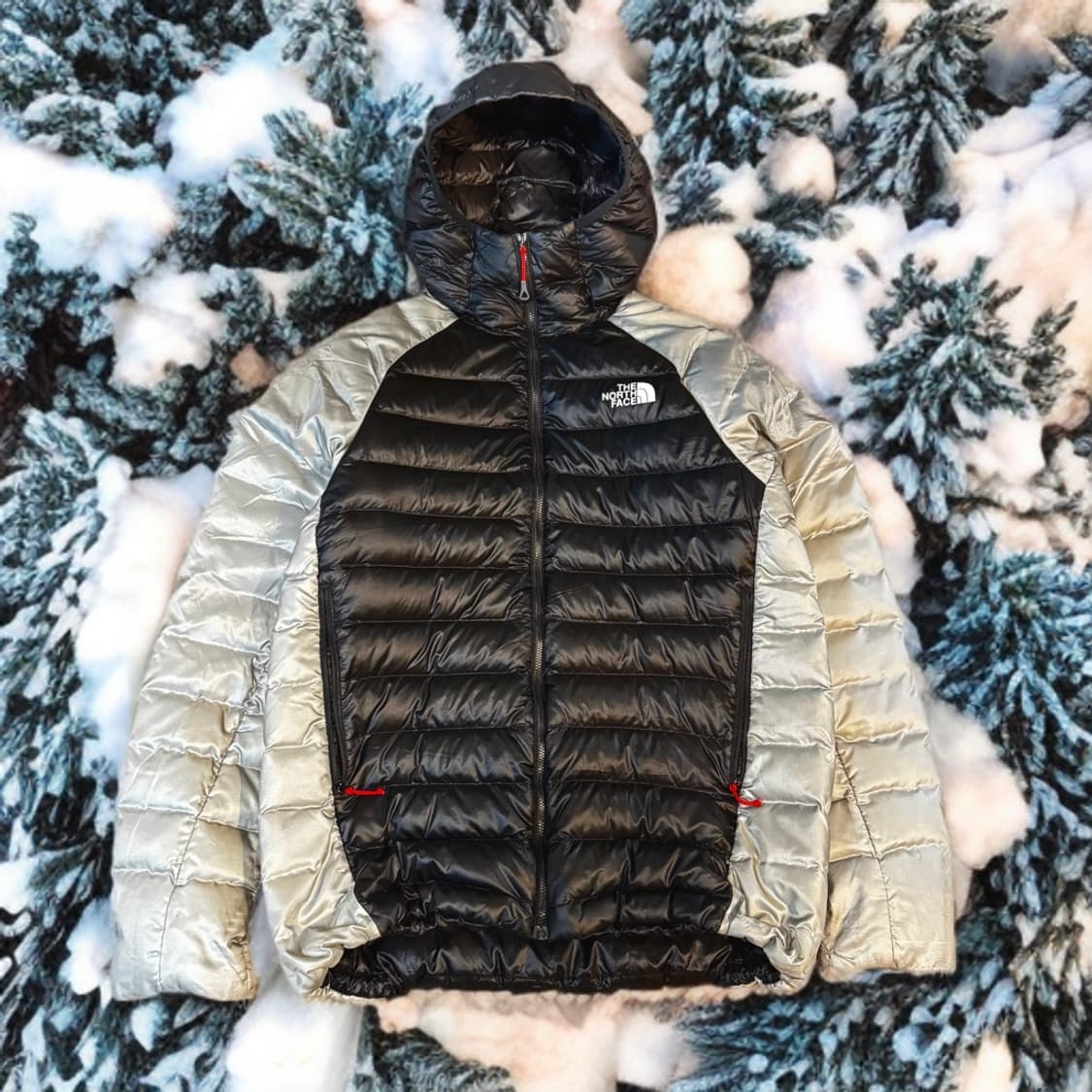 노스페이스 경량패딩 실버 블랙 (XL) 상품이미지1