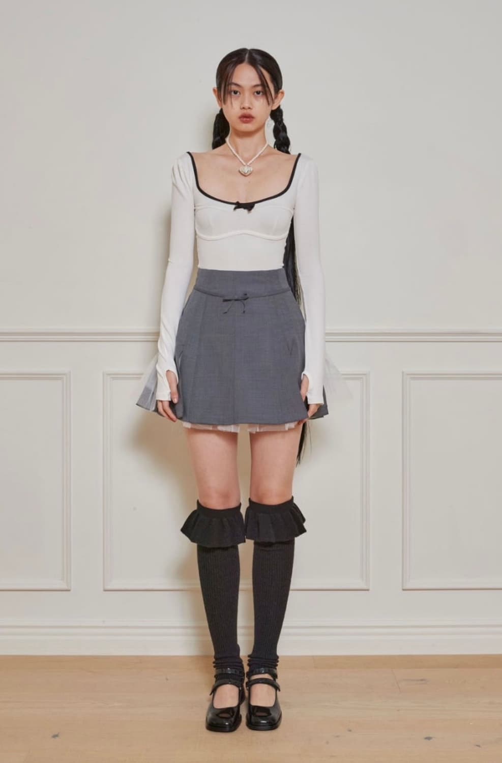 페르트 Ribbon T shirt 리본 티셔츠 상품이미지3