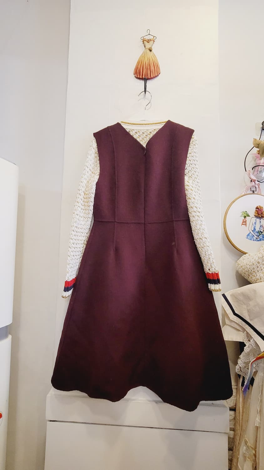 나인버건디 핸드메이드 원피스 상품이미지1