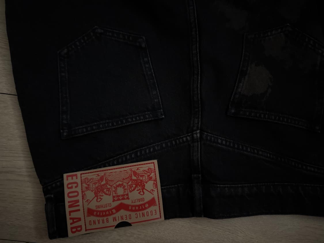 EGONLAB 블랙 베기 데님 판매합니다. 상품이미지3