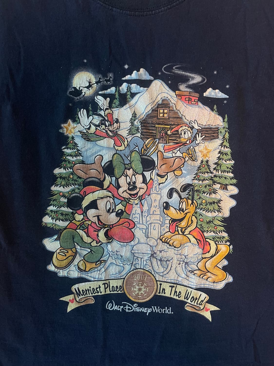 디즈니 빈티지 윈터 프린팅 티셔츠 (튜블러방식) 상품이미지2