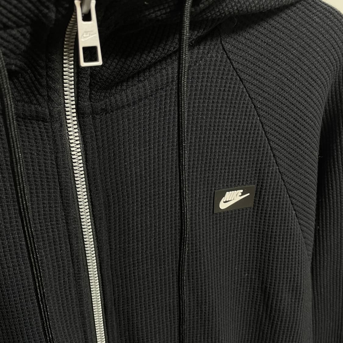 [S] 나이키 블랙 와플 후드집업 상품이미지3