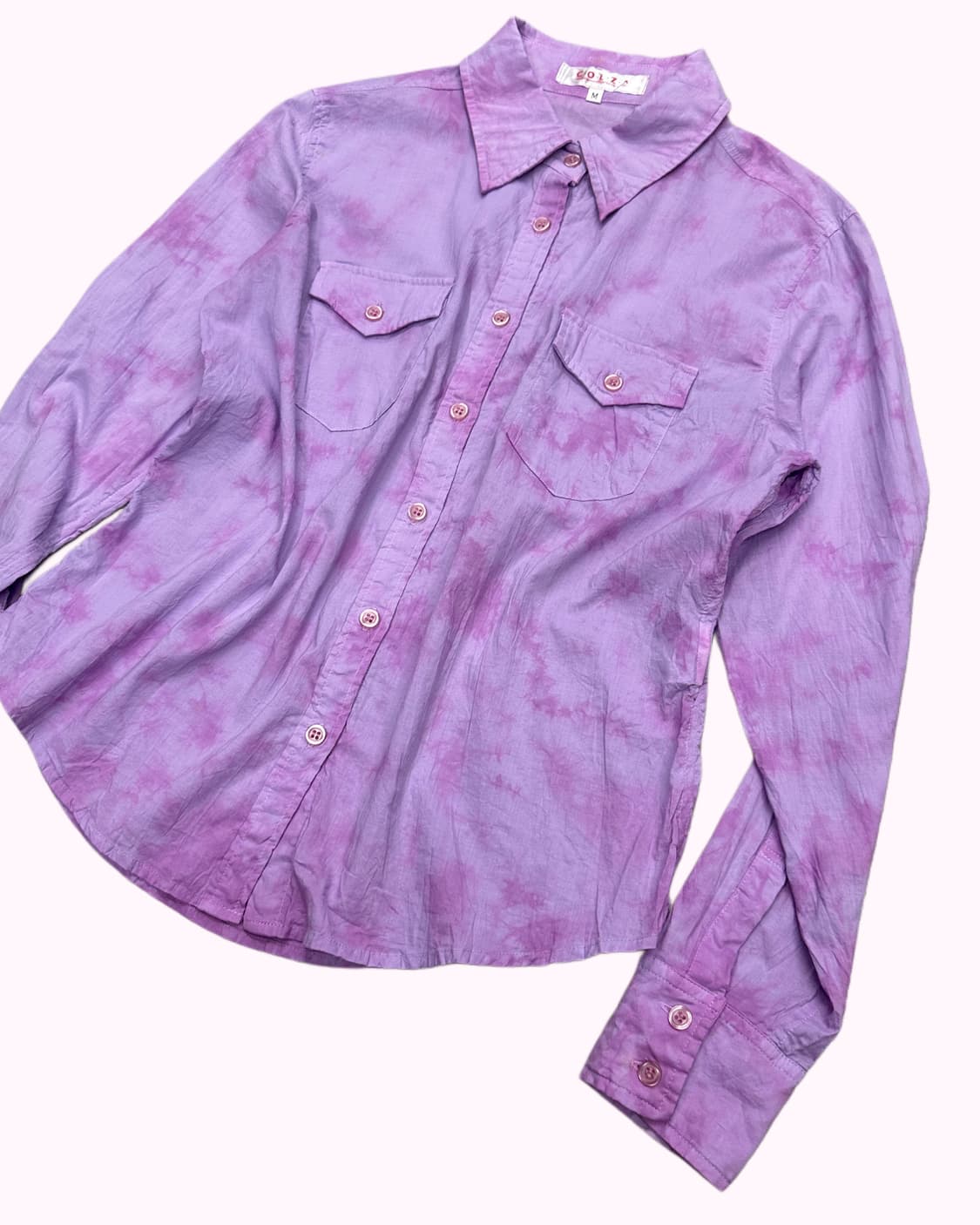 COLZA violet tie-dye pocket shirt 상품이미지2