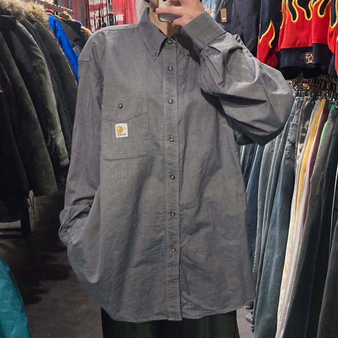 [IM] 칼하트 쿨그레이 긴팔셔츠 상품이미지3
