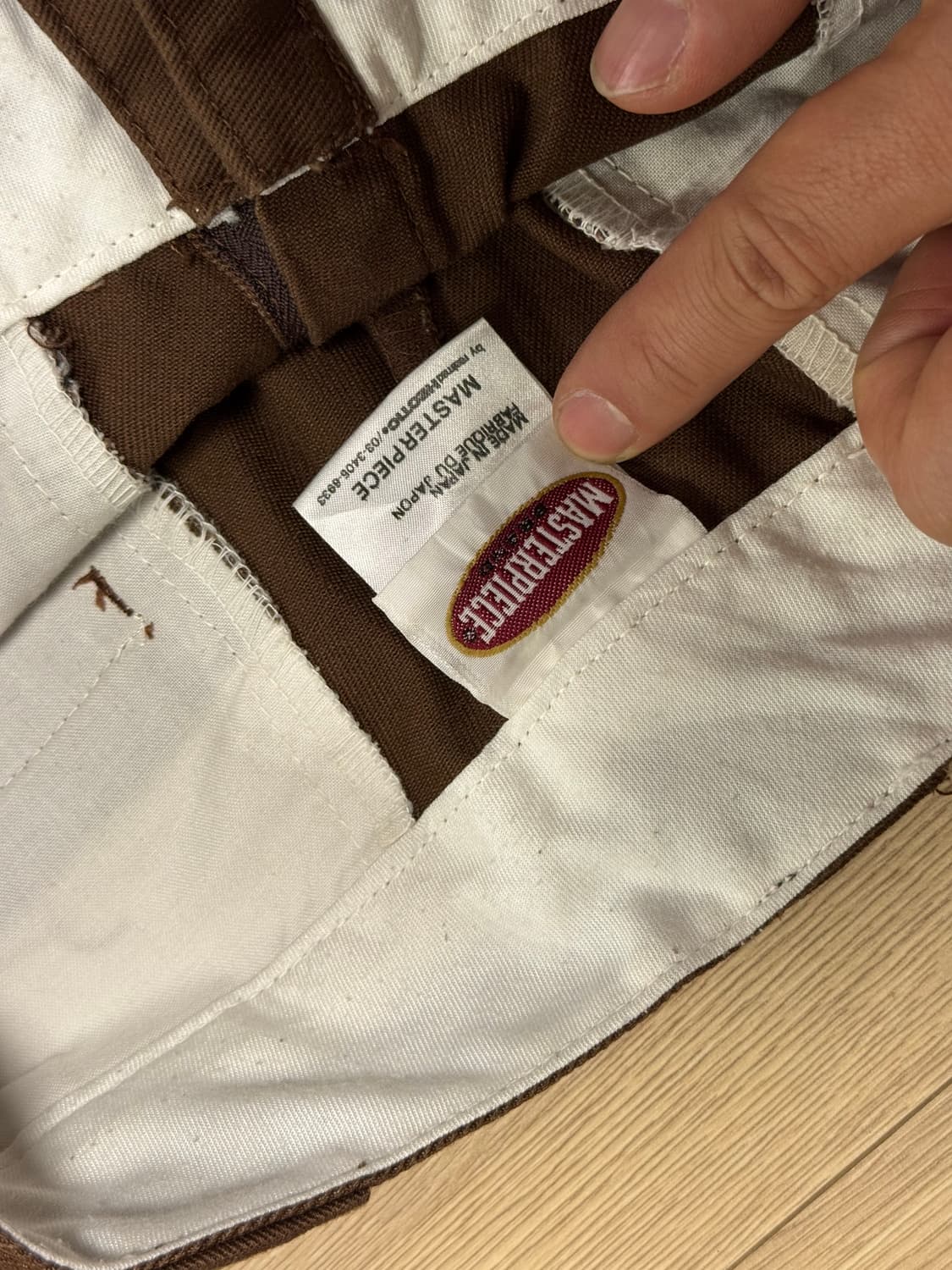 master-piece 더블니팬츠 브라운 L 상품이미지4