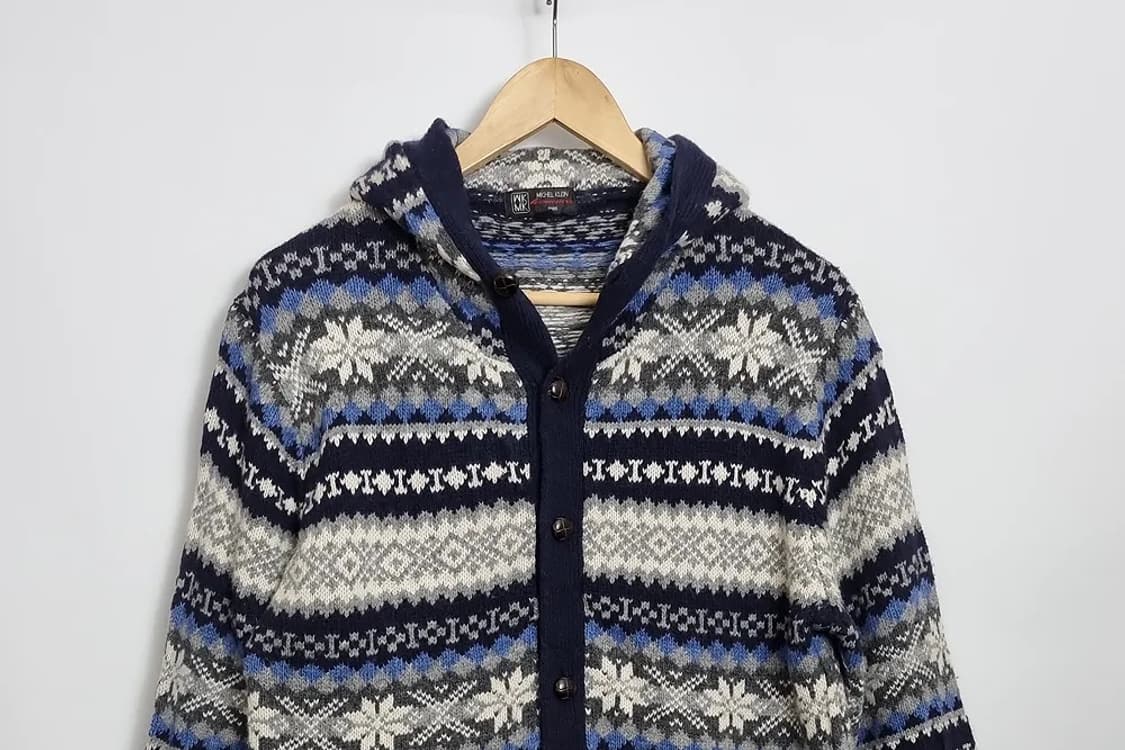 미쉘클랑 노르딕 후드 니트 가디건  상품이미지3