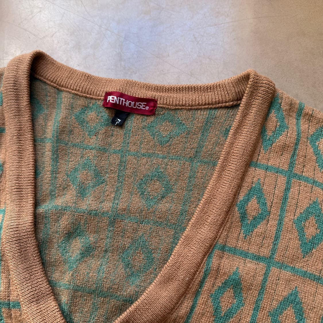 PENTHOUSE 울 아가일 가디건 상품이미지4