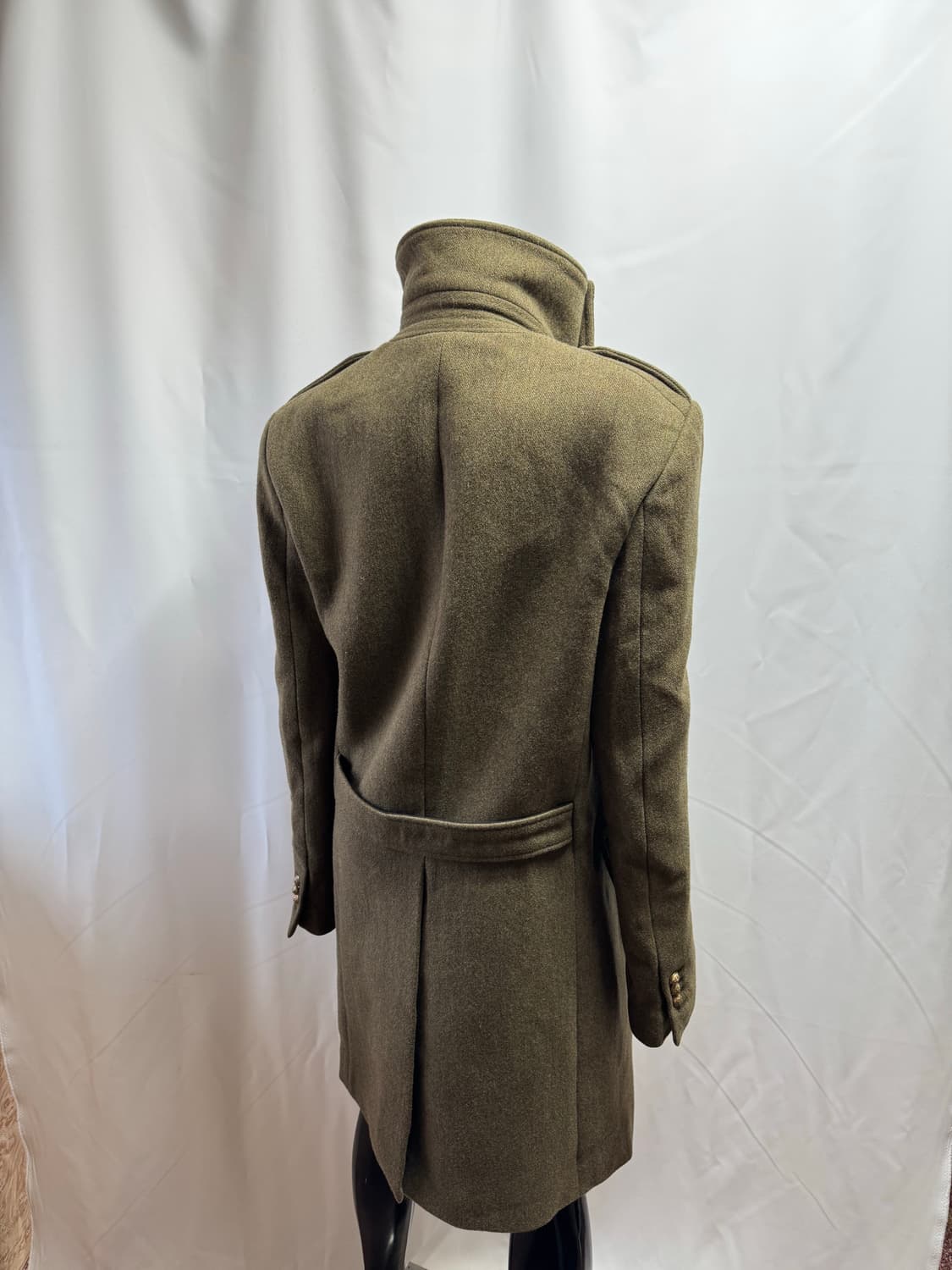 하이넥 발마칸 버튼 코트 상품이미지3