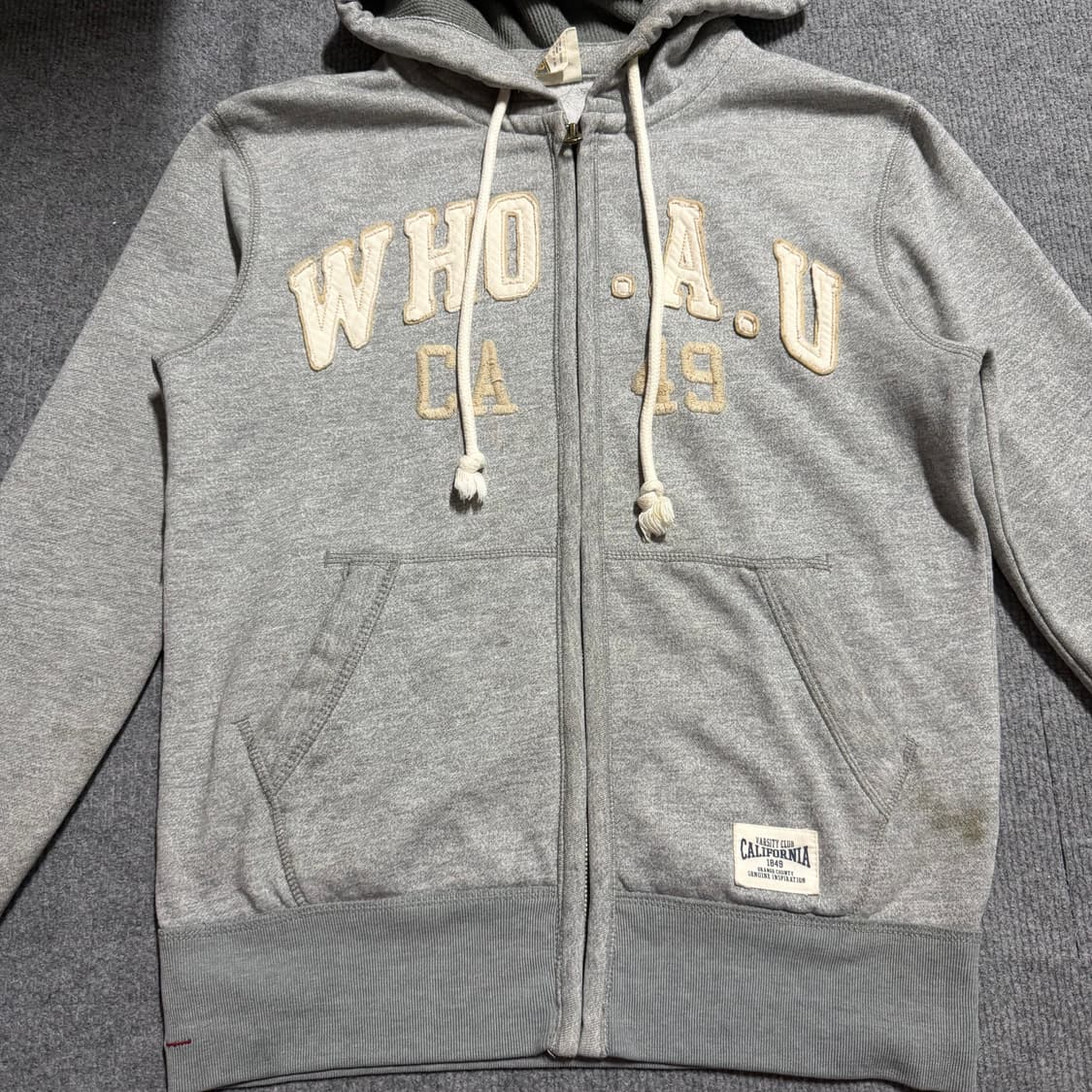 후아유 그레이 후드집업 m 상품이미지2