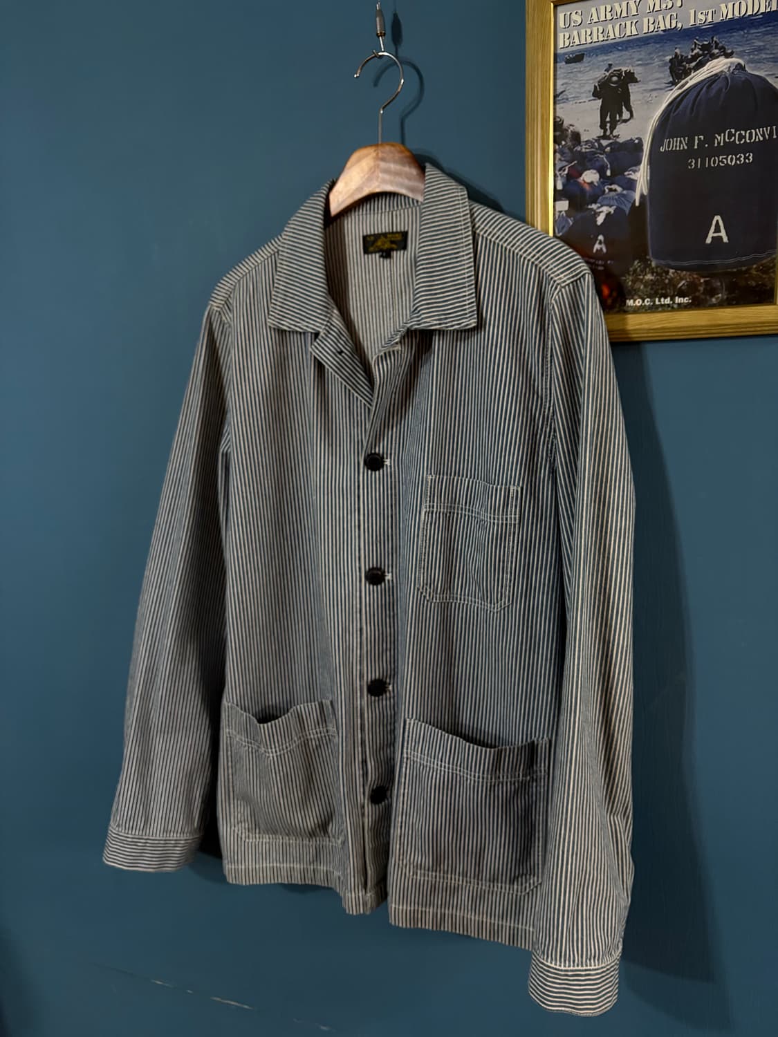 Le Mont Saint Miche hickory Chore Jacket 상품이미지4