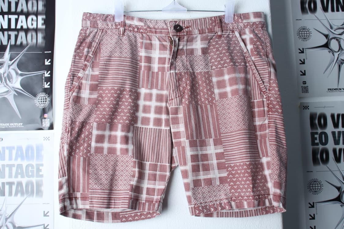 (M-XL) 아르마니 반바지 팬츠 패턴 레드 아메카지 한정판-P9707 상품이미지2