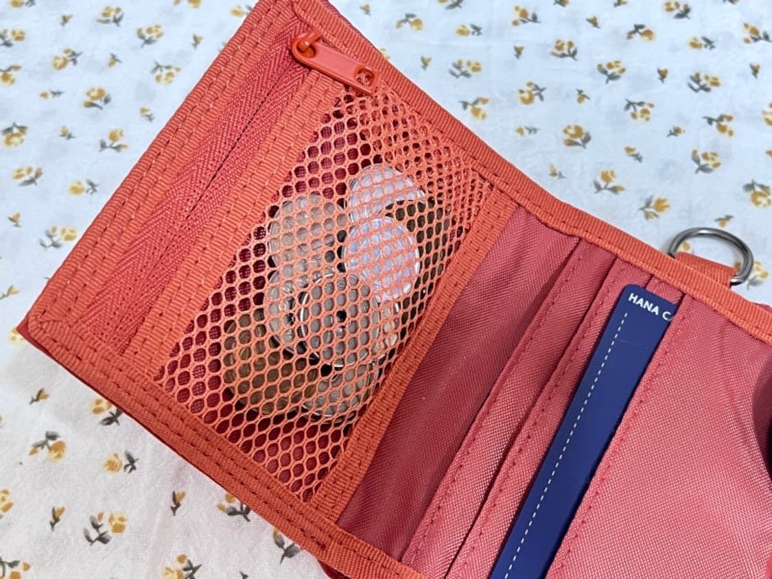 무지 무인양품 폴리에스테르 오렌지색 여행용 지갑 상품이미지3